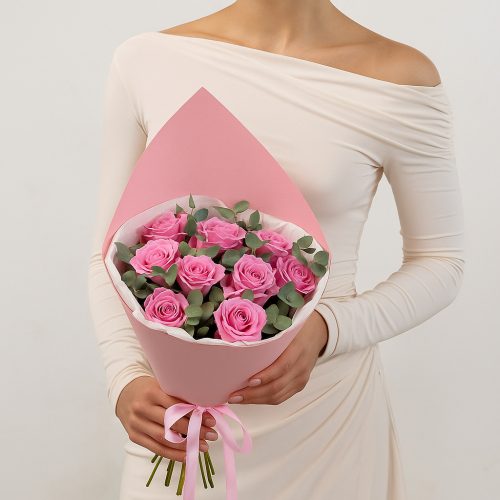 Букет «Розовый купол»