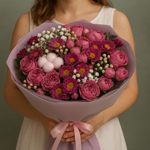 Букет «Яркая мягкость»